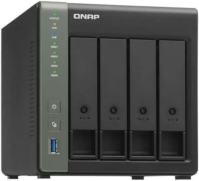Alt view image 11 of 14 - QNAP TS-431X3-4G-US 4 Bay Diskless Desktop Network Attached Storage