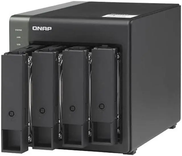 Alt view image 14 of 14 - QNAP TS-431X3-4G-US 4 Bay Diskless Desktop Network Attached Storage