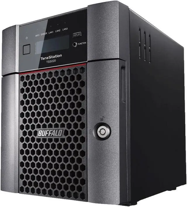 Alt view image 4 of 12 - BUFFALO TeraStation TS5420DN1604 4-Bay NAS 16TB (4x4TB) with NAS-Grade Hard Drives Included Desktop Network Attached Storage