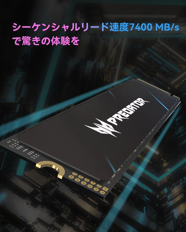 Alt view image 2 of 5 - ACER GM7 4Tb M.2 NVMe PCIe Gen 4x4 SSD PREDATOR (BL.9BWWR.120)