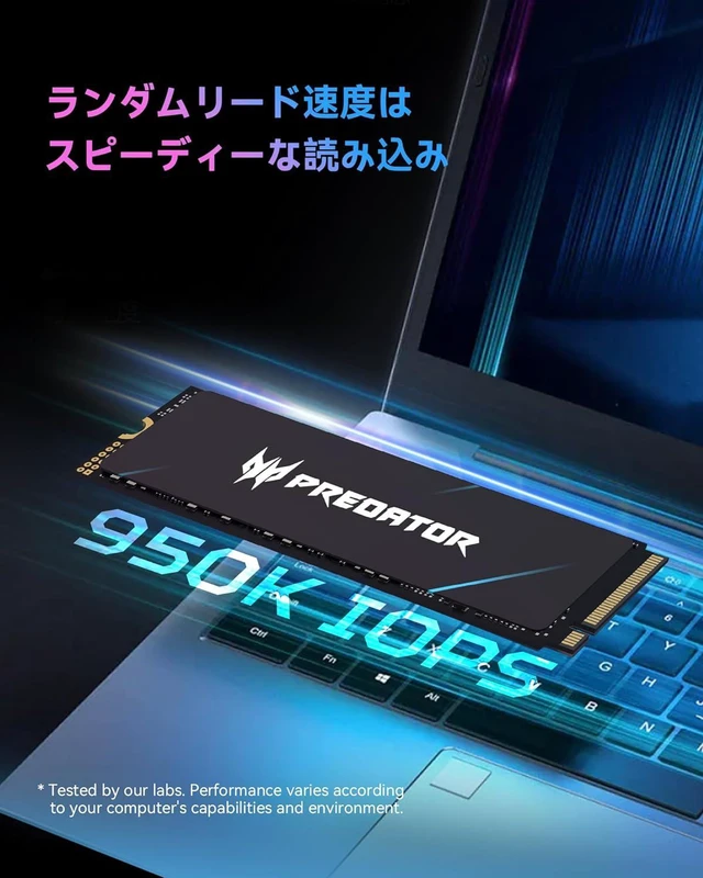 Alt view image 3 of 5 - ACER GM7 4Tb M.2 NVMe PCIe Gen 4x4 SSD PREDATOR (BL.9BWWR.120)