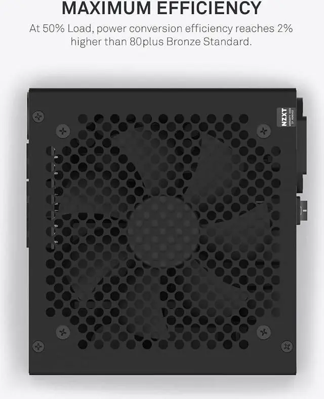 Alt view image 16 of 16 - NZXT C550 550 W ATX12V v2.4 / EPS12V v2.92 80 PLUS BRONZE Certified Semi-Modular Active PFC Power Supply