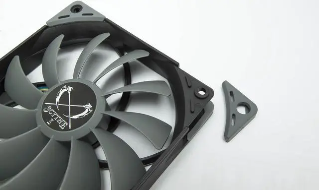 Alt view image 4 of 4 - Scythe Kaze Flex Premium PC Quiet Case Fan, 3-Pin, 800RPM (120x27mm, Grey Color)