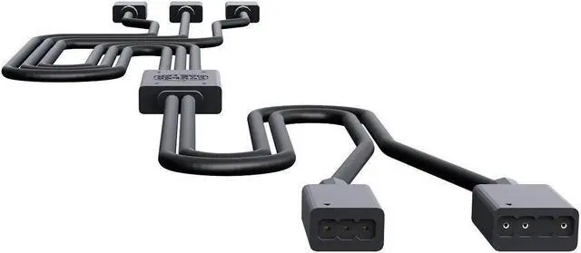 Alt view image 6 of 6 - Cooler Master Addressable RGB 1-to-3 Splitter Cable with Gigabyte 3-pin ARGB Adapter
