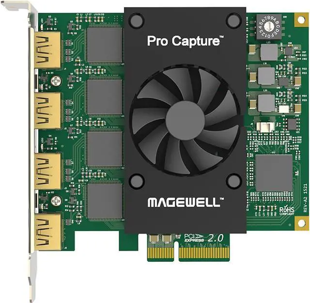 Alt view image 3 of 4 - Magewell Pro Capture Quad HDMI Four Channel HD Capture Card #11100