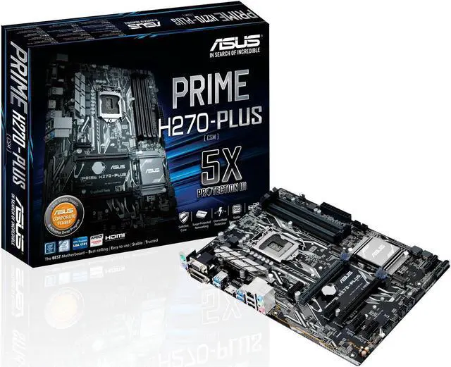 Alt view image 6 of 7 - ASUS PRIME H270-PLUS/CSM LGA 1151 Intel H270 HDMI USB 3.1 ATX Motherboards - Intel