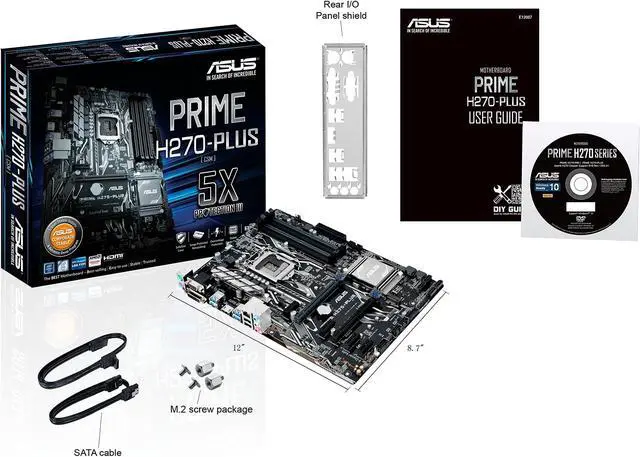 Alt view image 5 of 7 - ASUS PRIME H270-PLUS/CSM LGA 1151 Intel H270 HDMI USB 3.1 ATX Motherboards - Intel