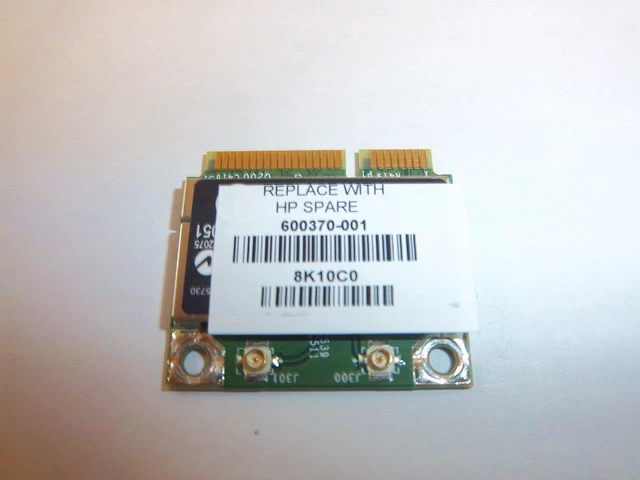 Alt view image 3 of 3 - HP 600370-001 Broadcom 4313 802.11B/G/N 1X1 Wifi And 2070 Bluetooth 2.1+Edr Combination Adapter