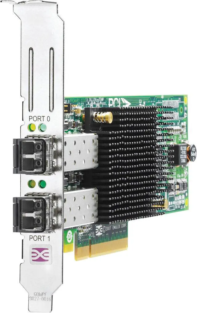 Alt view image 3 of 3 - HPE AJ763B 82E 8Gb 2-port PCIe Fibre Channel Host Bus Adapter