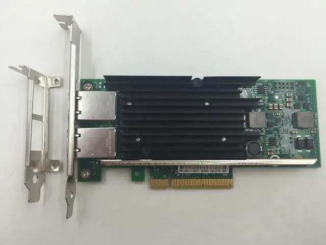 Alt view image 3 of 7 - Intel X540T2BLK Intel Ethernet Converged Network Adapter X540-T2 - PCI Express x8 - 2 Port(s) - 2 x Network (RJ-45) - Twisted Pair - Low-profile, Full-height - Bulk