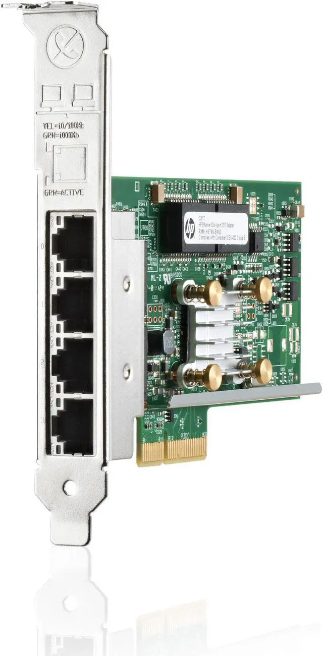 Alt view image 3 of 8 - HPE 647594-B21 Ethernet 1Gb 4-Port 331T Adapter