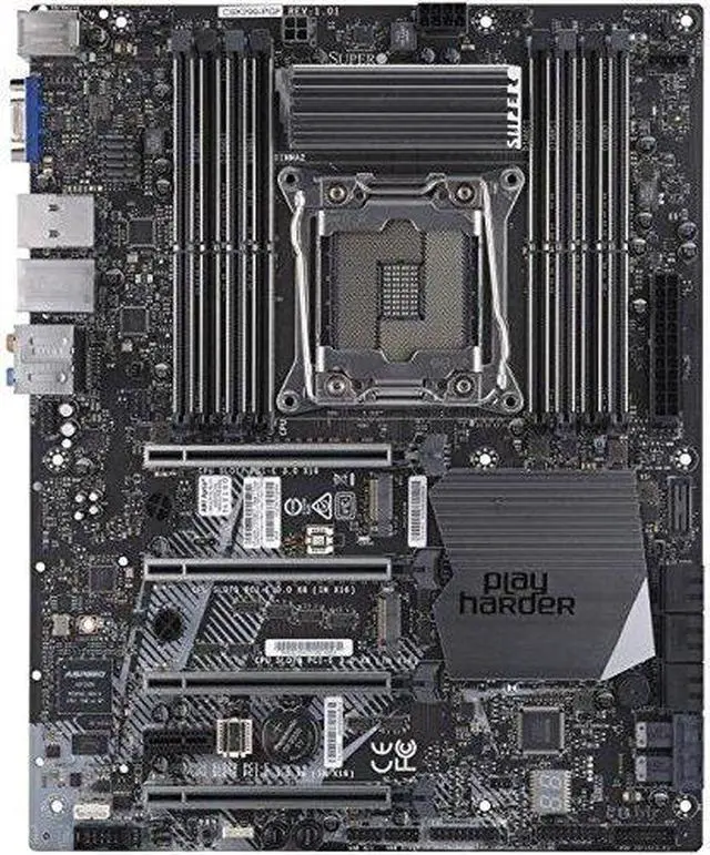 Alt view image 5 of 7 - Supermicro MB MBD-C9X299-PGF-B Ci9 7 5 Max.128GB X299 DDR4 SATA PCIE VGA ATX