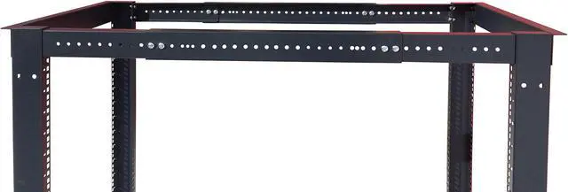 Alt view image 14 of 14 - 27U  4 Post Open Frame 19" Network Server Rack Cabinet Adjustable Depth 24"-37" FITS MOST SERVER EQUIPMENT