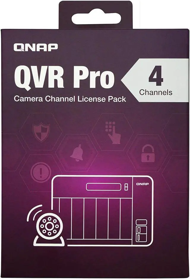 Alt view image 3 of 5 - QNAP LIC-SW-QVRPRO-4CH QNAP QVR Pro 4 Channel License (QVR Pro Gold is required)