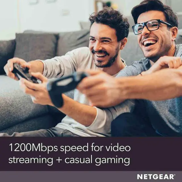 Alt view image 2 of 6 - NETGEAR WiFi Router (R6230) - AC1200 Dual Band Wireless Speed (up to 1200 Mbps) | Up to 1200 sq ft Coverage & 20 Devices | 4 x 1G Ethernet and 1 x 2.0 USB Ports