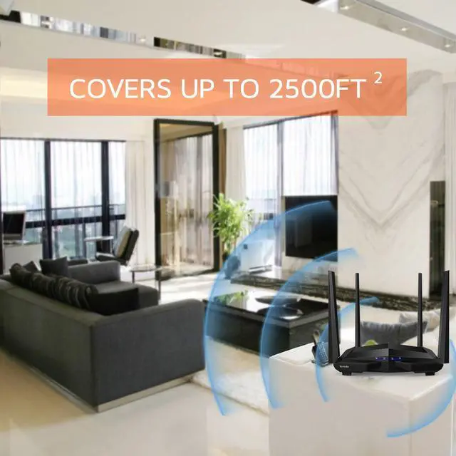 Alt view image 5 of 14 - TENDA TECHNOLOGY AC10U AC1200 DUAL-BAND GB WIFI ROUTER