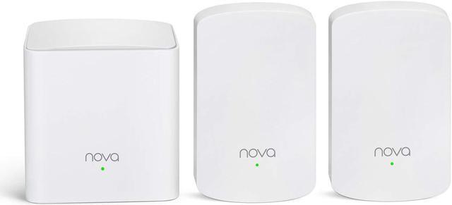 Tenda Nova Whole Home Mesh WiFi System - Replaces Gigabit AC WiFi Router  and Extenders, Dual Band, Works with Alexa, Built for Smart Home, Up to 3