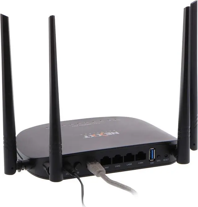 Alt view image 3 of 7 - Nexxt Solutions Wireless High Speed AC2600 Router/Repeater/WISP [NyxAC2600] 2600Mbps-Gigabit LAN- Fast Ethernet with Signal Amplifying Antenna