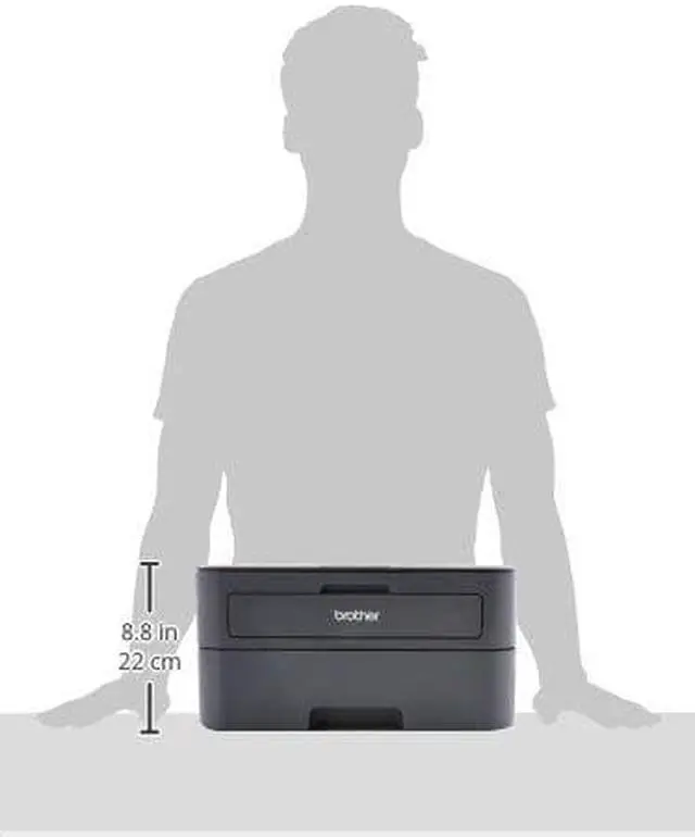 Alt view image 6 of 8 - Brother HL-L2340DW Laser Printer - Monochrome - 2400 x 600 dpi Print - Plain Paper Print - Desktop