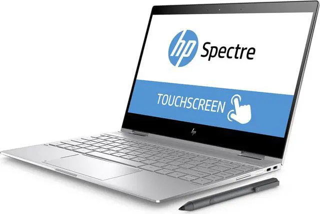 Alt view image 2 of 5 - 2017 HP Spectre x360 13 - 13.3" FHD Touch - 8gen i7-8550U - 8GB - 256GB SSD - Pen - Silver