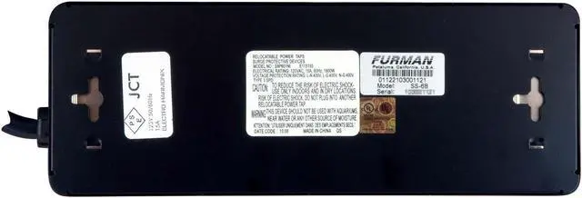 Alt view image 6 of 12 - Furman SS6B 6 Outlet Pro Surge Protector Block Power Conditioner
