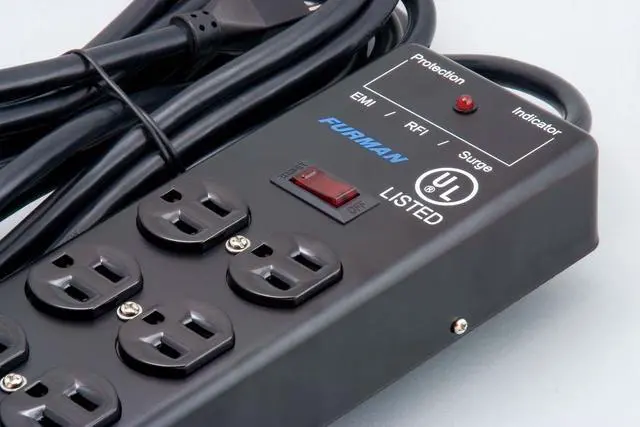 Alt view image 5 of 12 - Furman SS6B 6 Outlet Pro Surge Protector Block Power Conditioner