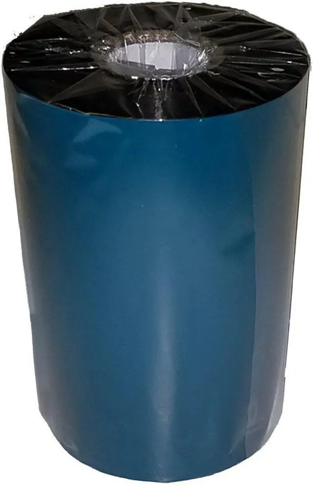 Alt view image 3 of 6 - Beyond Barcode Thermal Transfer Ribbon TTR Resin Enhanced Wax Ribbon Compatible for Zebra printer 4.33"X1476' (110mm X 450m) Black 48 Rolls.