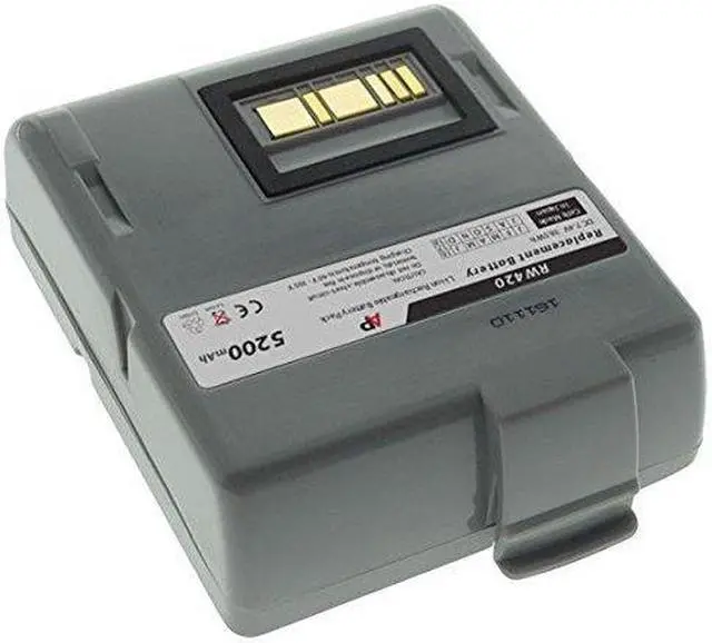 Alt view image 3 of 8 - Replacement Battery for Zebra/Comtec RW420 Barcode Printer. 5200mAh