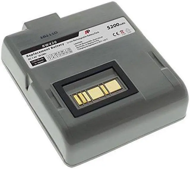 Alt view image 2 of 8 - Replacement Battery for Zebra/Comtec RW420 Barcode Printer. 5200mAh
