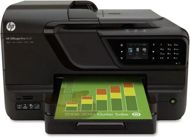 Main image of HP Officejet Pro 8600 e-All-in-On Wireless Color Printer with Scanner, Copier & Fax