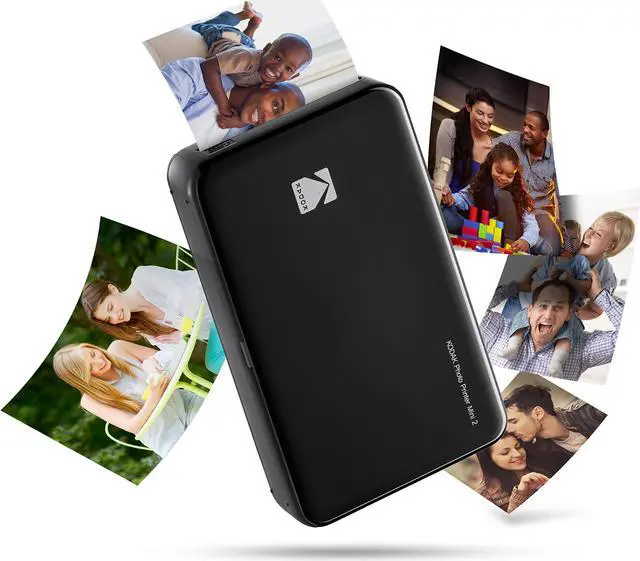 Alt view image 2 of 8 - Kodak HD Wireless Portable Mobile Instant Photo Printer, Print Social Media Photos, Premium Quality Full Color Prints. Compatible w/iOS and Android Devices (Black)