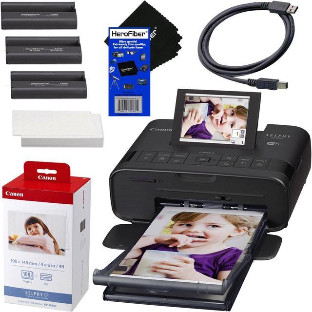 Canon SELPHY CP1300 Wireless Compact Photo Printer (Black) + Canon