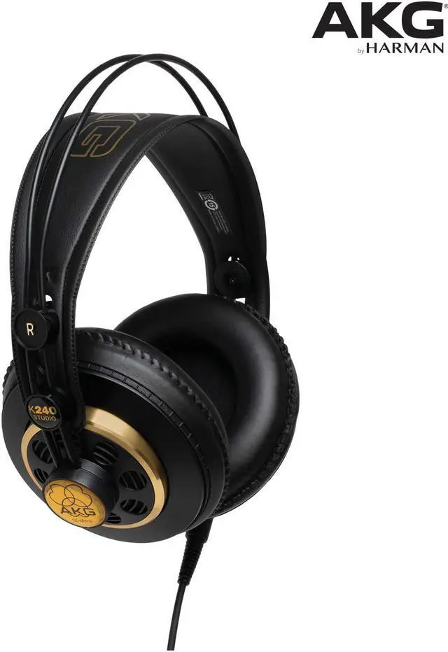 Alt view image 12 of 20 - AKG K240 Studio Professional Over-Ear, Semi-Open Stereo Headphones