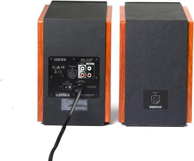 Alt view image 4 of 20 - Edifier R1700BT Bluetooth Bookshelf Speakers - Active Near-Field Studio Monitors - Powered Speakers 2.0 Setup Wooden Enclosure - 66w RMS