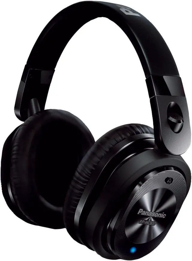Alt view image 5 of 18 - Premium Noise Cancelling Over-the-Ear Headphones with Travel Case RP-HC800-K - Black