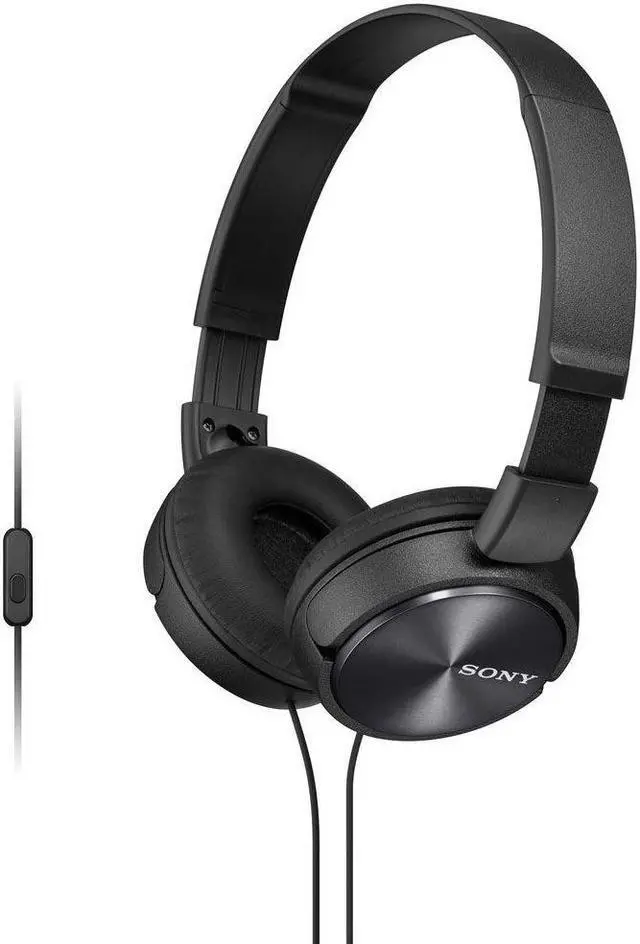 Alt view image 4 of 14 - Sony Foldable Headphones with Smartphone Mic and Control - Metallic Black