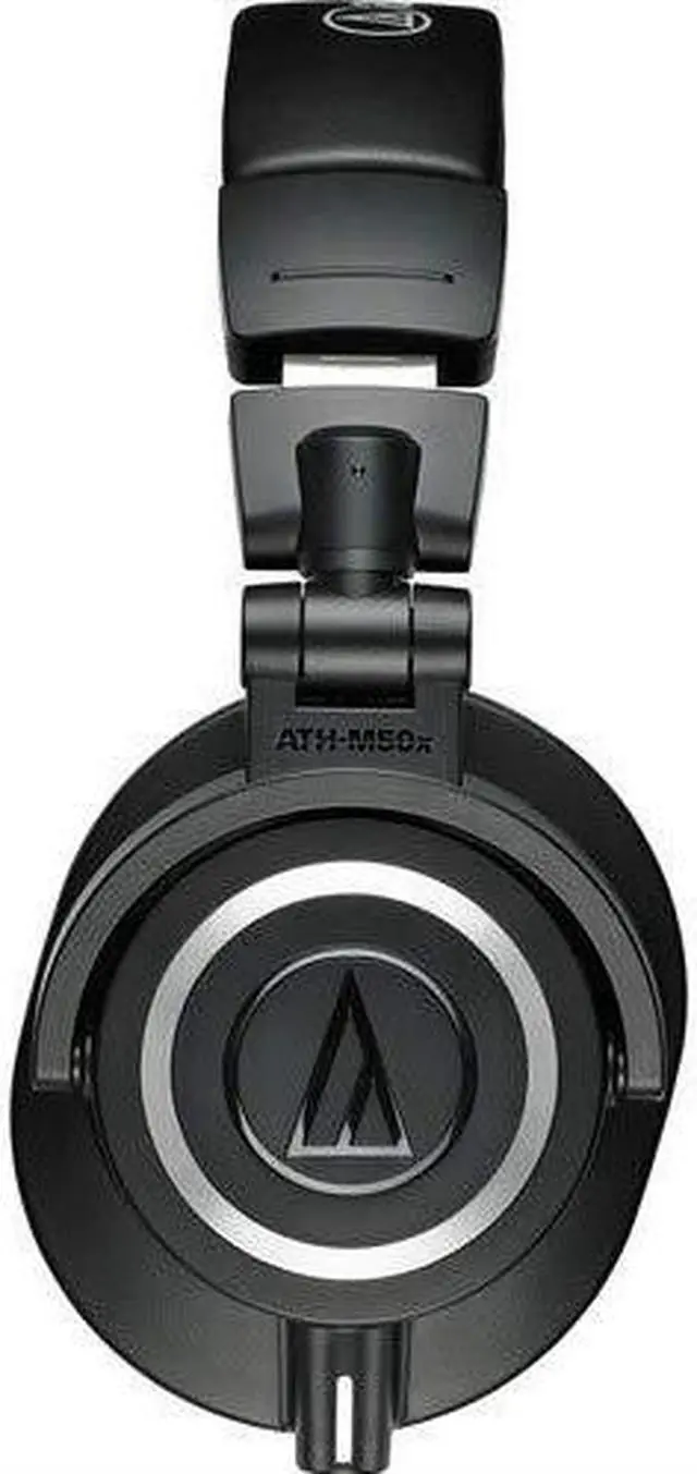 Alt view image 4 of 12 - Audio-Technica ATH-M50x Professional Studio Monitor Headphones (Black) with Carrying Case, 6Ave Cleaning Kit and 1-Year