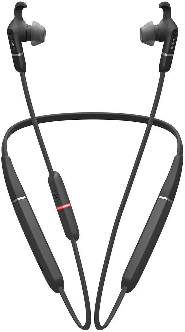 Alt view image 3 of 19 - Jabra Evolve 65e UC & Link 370 Wireless Professional Earbuds
