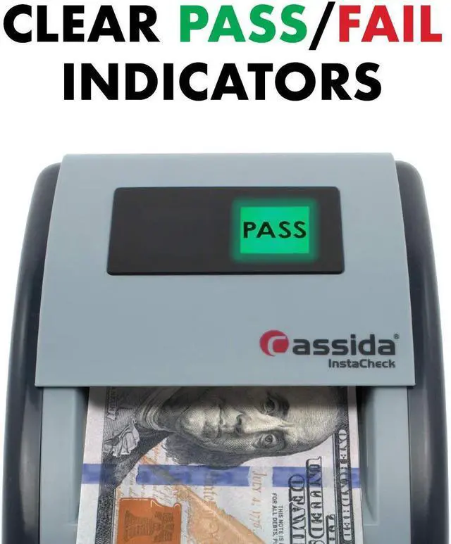 Alt view image 7 of 13 - Cassida Small Footprint Easy Read Automatic Counterfeit Detector