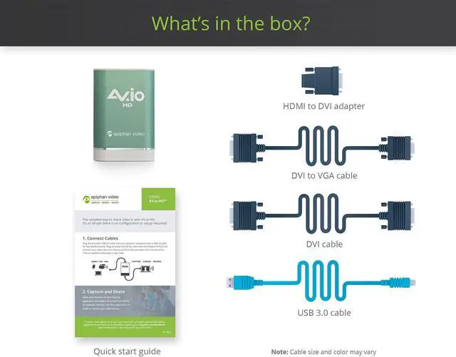 Alt view image 7 of 7 - AV.io HD - Grab and Go USB video capture for VGA, DVI, and HDMI up to 1080p at 60 fps