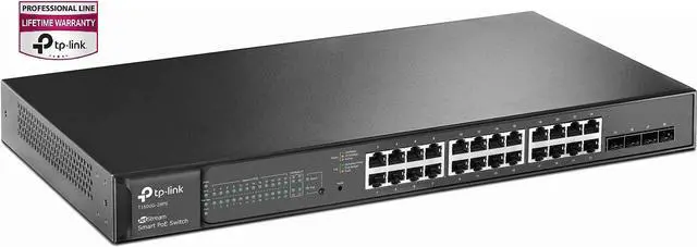 Alt view image 5 of 18 - TP-LINK T1600G-28PS 24Port Gigabit Smart PoE Switc