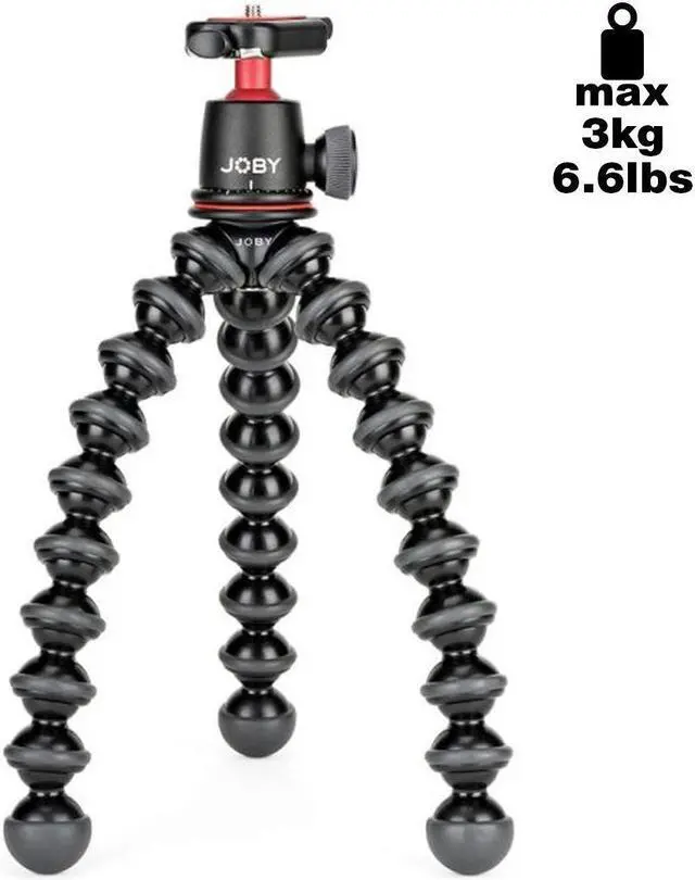 Alt view image 9 of 20 - Joby GorillaPod 3K Flexible Mini-Tripod with Ball Head Kit