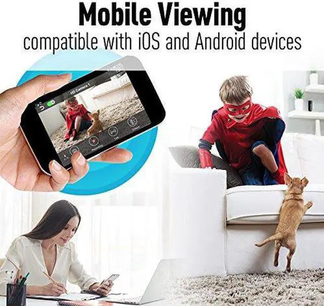 Alt view image 7 of 13 - Panasonic Home Monitoring Full HD Camera, Privacy Shutter, Wide Angle KX-HNC800B