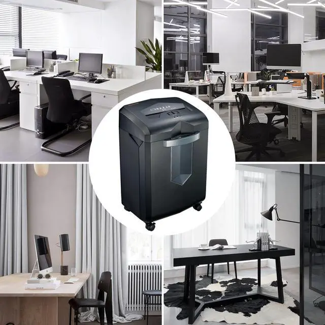 Alt view image 13 of 20 - Bonsaii EverShred C149-C 18-Sheet Cross-cut Paper/CD/Credit Card Shredder, 60 Mintues Running Time, Overload and Thermal Protection, Draw-out 6 Gallon Wastebasket Capacity, with 4 Casters