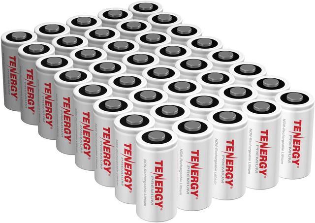 Tenergy Premium CR123A 3V Lithium Battery, [UL Certified] 1600mAh Photo  Lithium Batteries, Security Cameras, Smart Sensors, Specialty Devices, 40  Pack, PTC Protected 