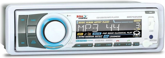 Alt view image 3 of 5 - Boss Audio MR762BRGB Single DIN Bluetooth Enabled In-Dash MP3