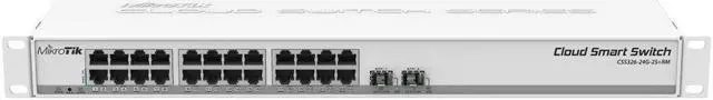 Alt view image 3 of 14 - MikroTik - CSS326-24G-2S+RM - Cloud Smart Switch 326-24G-2S+RM with 24x Gigabit Ethernet ports, 2x SFP+ cages, 1U