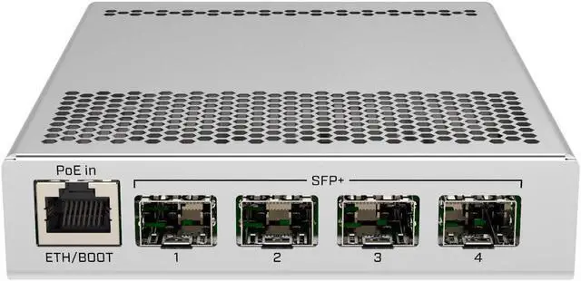 Alt view image 2 of 5 - Mikrotik CRS305-1G-4S+IN Switch with 4 SFP+ 10Gbps Ports and 1 Gigabit Ethernet Port