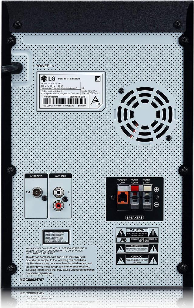 Alt view image 7 of 20 - LG CM4590 XBOOM 2.1ch Mini Shelf System with Subwoofer and Bluetooth® - Black