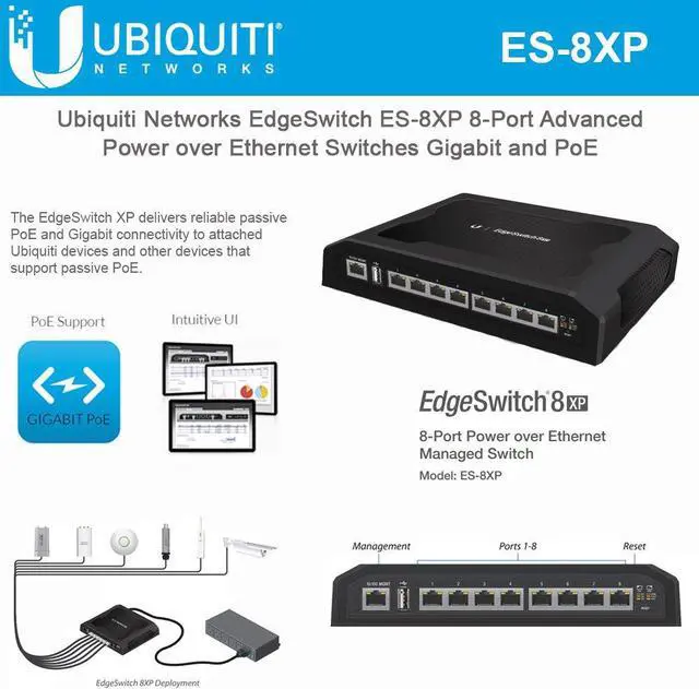 Alt view image 5 of 6 - UBIQUITI Ts-8-Pro Toughswitch Poe Pro 8 Ports Manageable 10 100 1000Baset 2 Layer Supported Desktop New